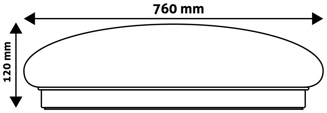 Led svítidlo typu UFO-Stella 80W CCT s dálkovým ovládáním